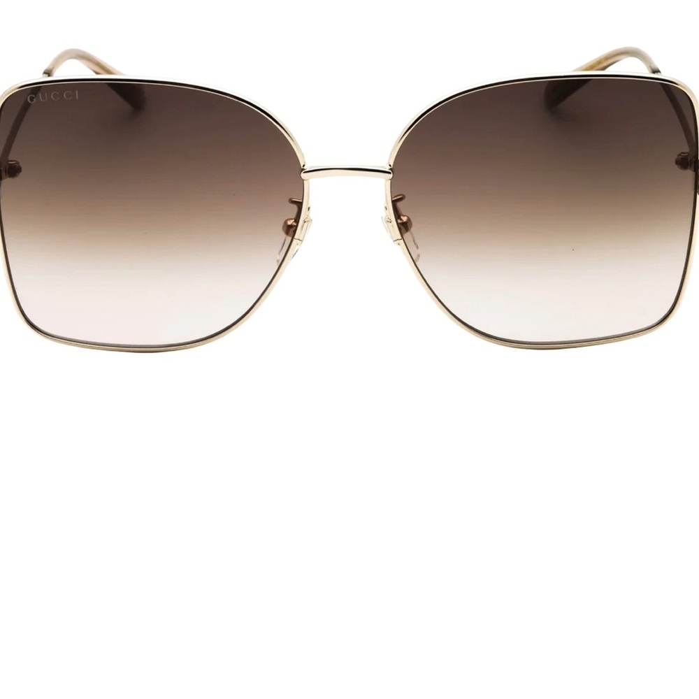 Gucci GG1282SA 003 Gold/Brown Gradient Butterfly Women's Sunglasses NWOT